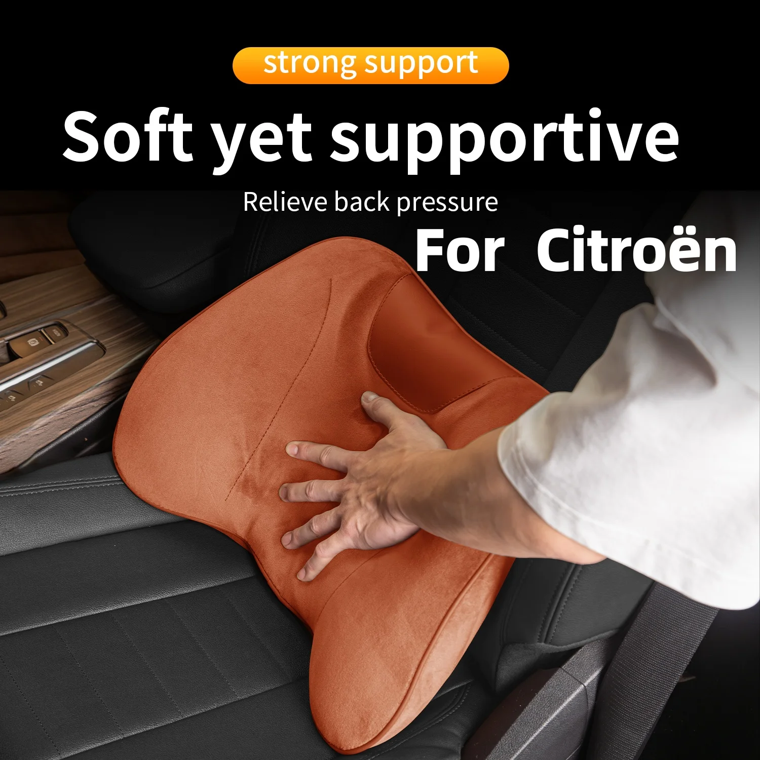 Soporte Lumbar para Asiento de Auto, Cojín para la Espalda y Cintura para Citroen C4 Lounge, C4 X, C3, C5 X, C5 Aircross, C3 Aircross, C4 Cactus