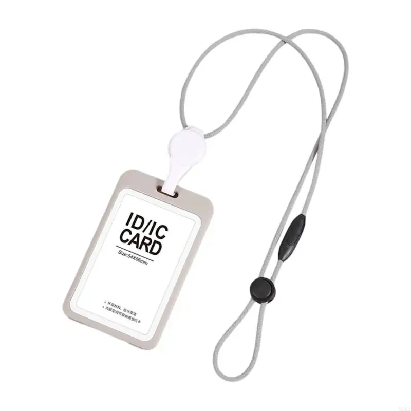 2026 New Lanyard Retractable Badge Holder, cards Case 2Card Slot Name Card Case Protector Adjustable Neck Strap Retractable Cord