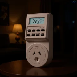 1Pcs Timer Outlet,Program up to 10 sets of switches per day, with unlimited cycles per week. socket-type Timer Switch