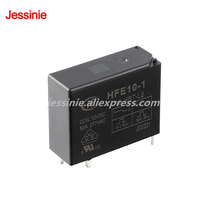 2pcs/1pc HFE10 HFE10-1-12-HST-L2 HFE10-2-12-HT-L2 12VDC 5Pin Manual Switch Small High Power Latching Relay