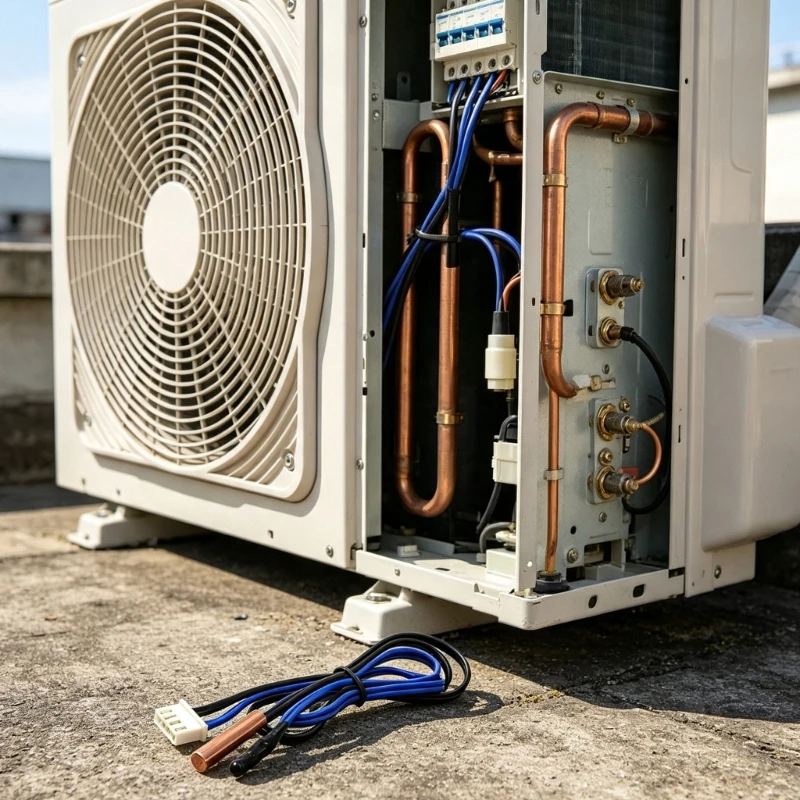 Air Conditioner Replacement with Probe Wire for Maintenance Service