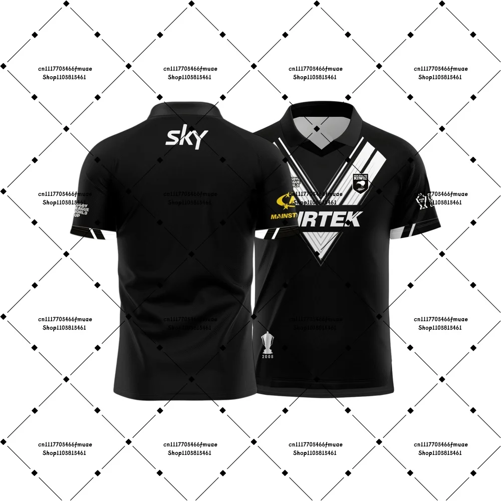 2026 New Zealand Kiwis Adults Home Away Champions Training Rugby Jersey Kiwi Men Outdoor Sports Family Breathable Unisex T-shirt