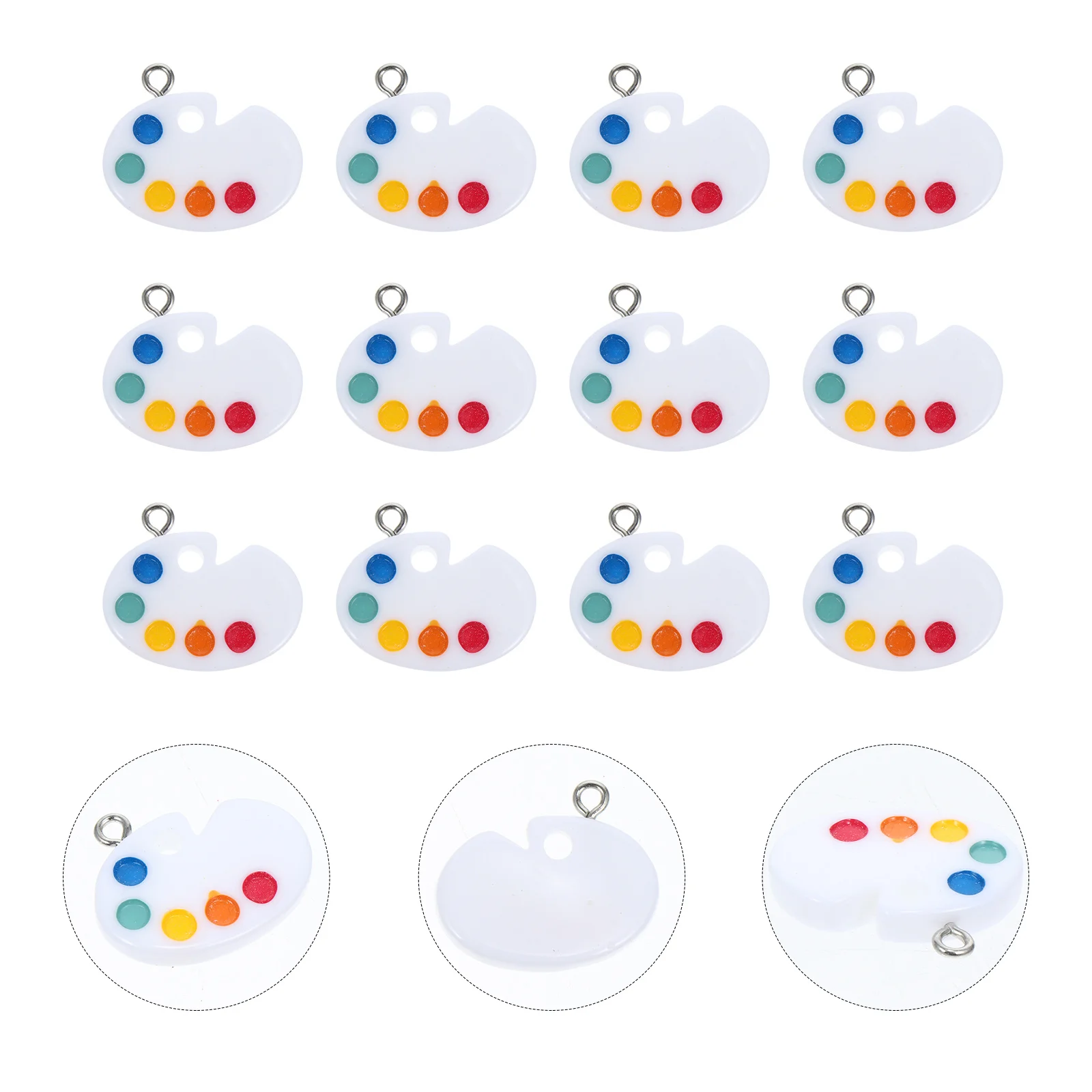 

20pcs Palette Pendant DIY Jewelry Making Crafts Accessories Creative Painter Charm Earrings Necklace Hanging Decorations