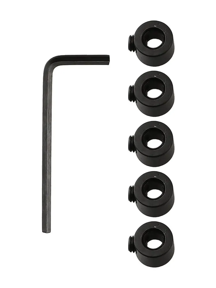 Depth Stop Ring Depth Stop Collars Carpentry DIY Projects Carbon Steel Clamping Device Positively Locks Setscrew Type