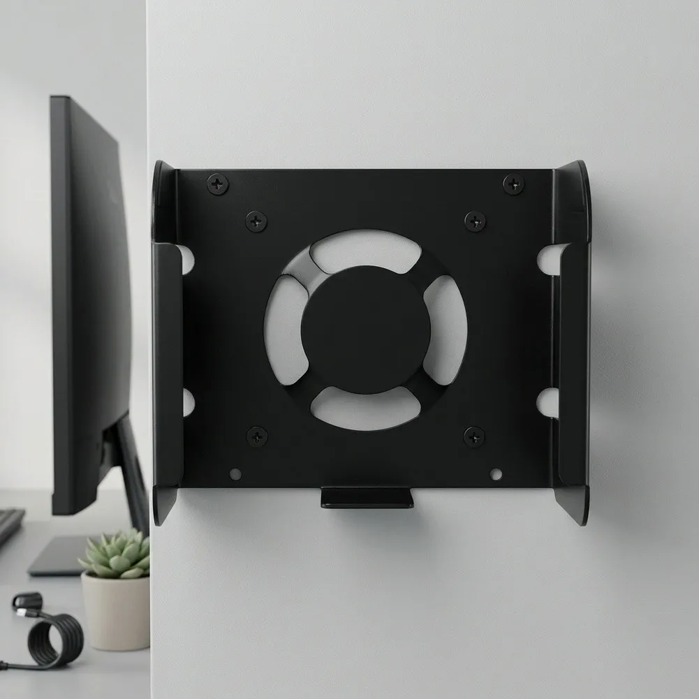Computer Monitor Wall Bracket Heat Dissipation Bracket For Mac For M6 M5Pro Space-Saving Under Desk Computer Rack Organizer