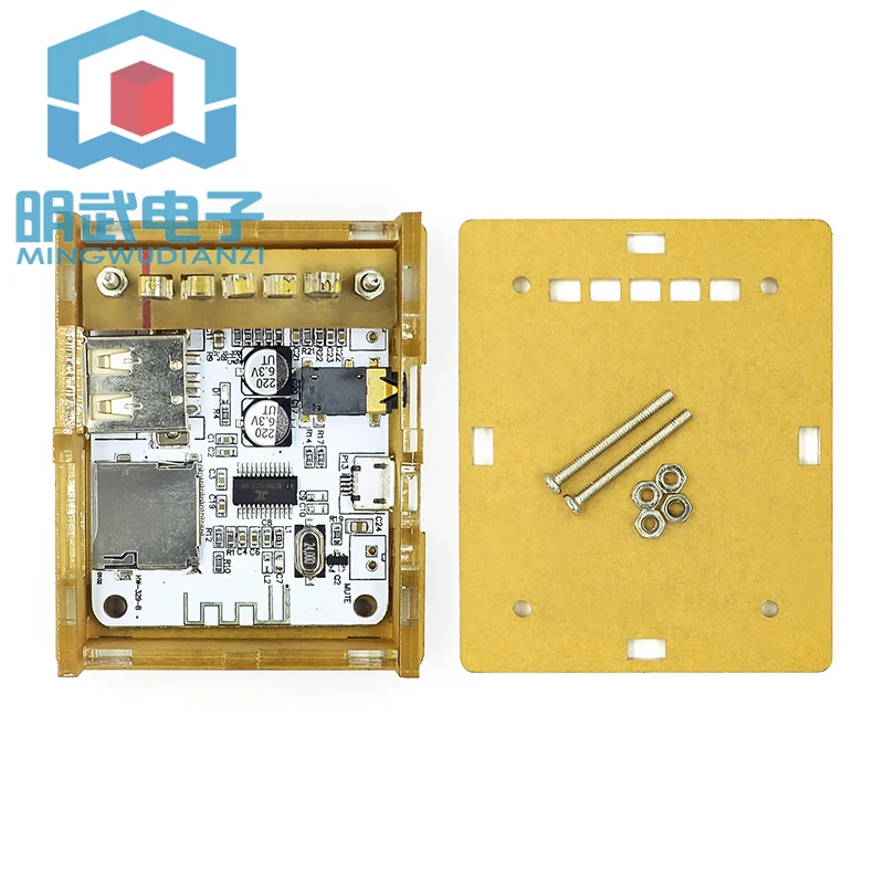 Amplifier Bluetooth Board Audio With USB TF Card Audio Decoding Playback Pre-output Electret Microphone
