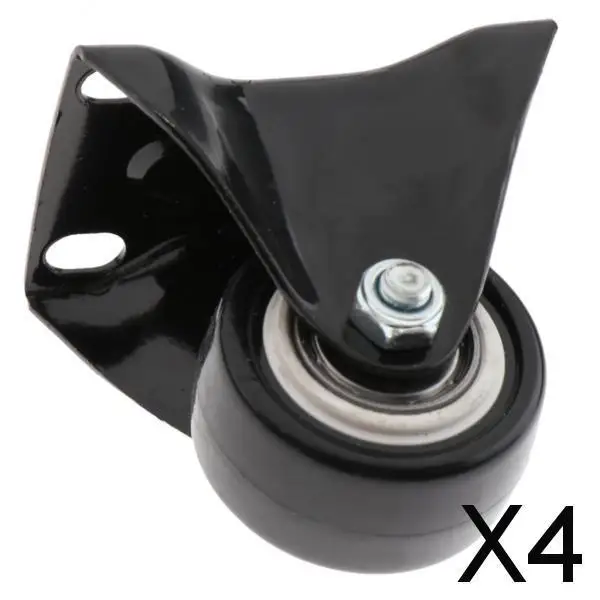 3xHeavy Duty Swivel Caster Wheel Double Ball Bearing Chair Wheel W/ Brake 01