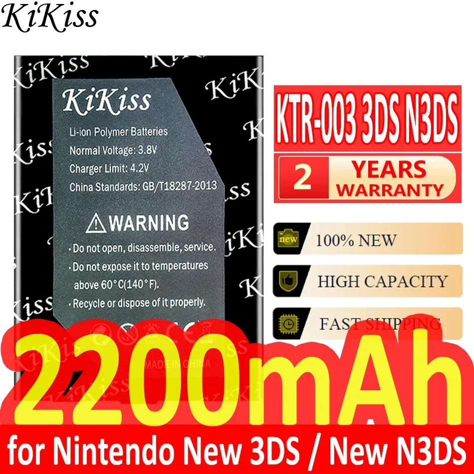 

1400mAh KTR-003 Game Console Replacement Battery for Nintendo NN3DS, MWH710A01, New 3DS Batteries Warranty + Track NO