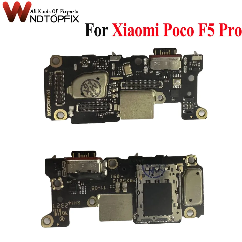 USB Charger Dock Flex Cable Poco F5Pro 23013PC75G Connector Board Charging Port Replacement Parts For Xiaomi Poco F5 Pro