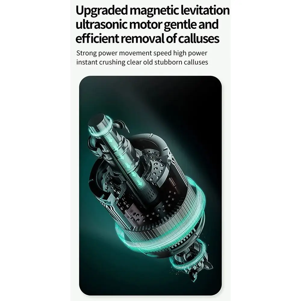 

6-Speed Electric Foot Grinder Screen Display Replacement Sandpaper Automatic Callus Remover low noise Nail File Head