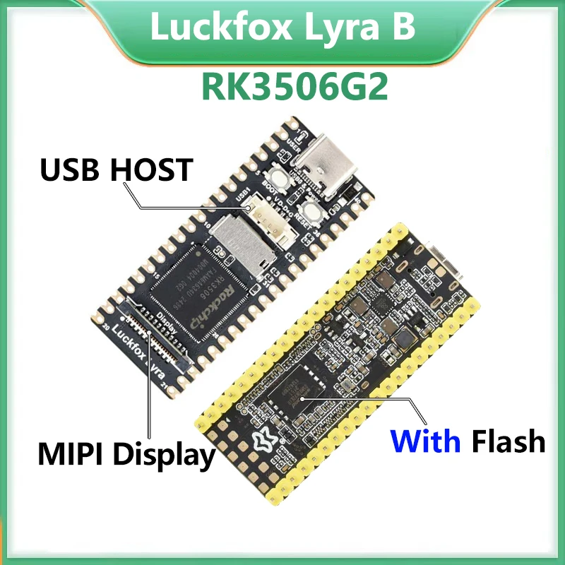 Luckfox Lyra B Flash-Boot Version RK3506G2 Rockchip Linux Development Board For MIPI/DSI Display Cortex-A7