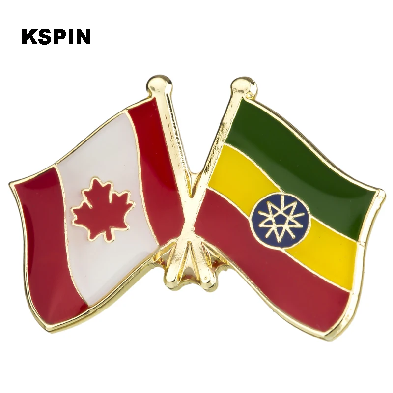 Ethiopia Flag Badge Brooch Natinal Lapel Pins Flag Lapel Pins Country Flag Badge