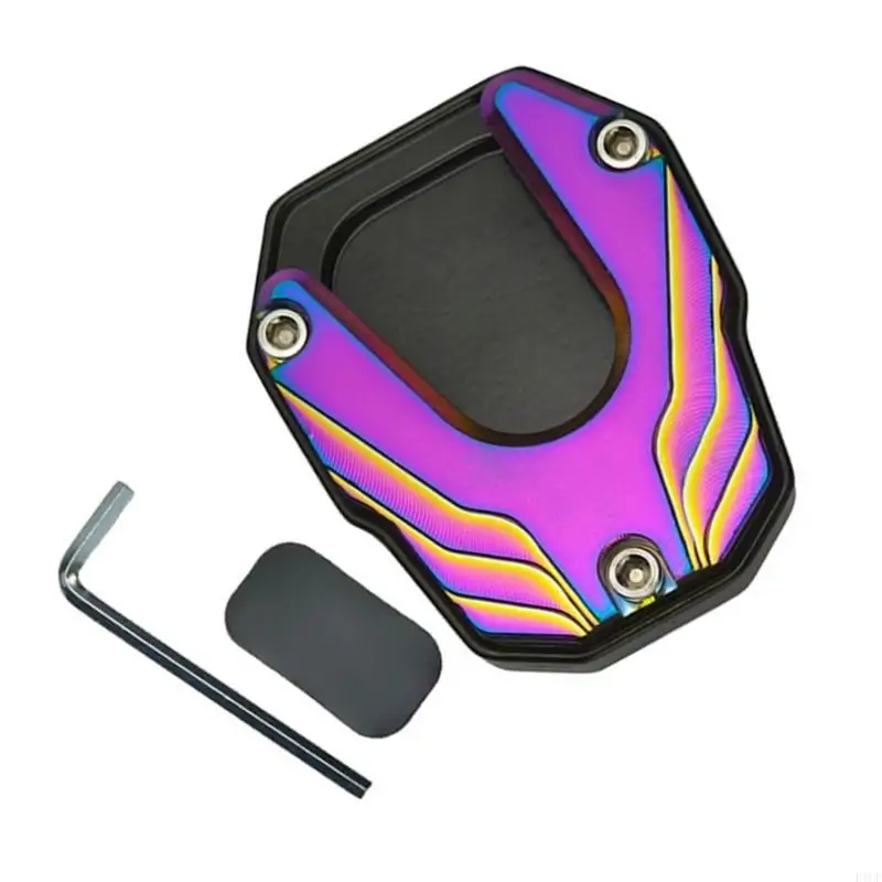 2026 New Stand Extension Pad Aluminum Support Extension Plate Motorcycle Accessories Kickstand Foot Side Stand Enlarger Pad