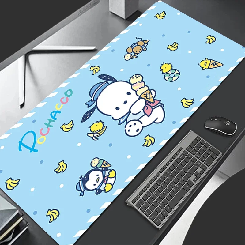 طاولة جلدية كرتونية أكبر سانريو سبيد كمبيوتر صغير منصات لوحة المفاتيح حصيرة مكتبية ملحقات الألعاب لوحة ماوس Pochacco المنزلية #4