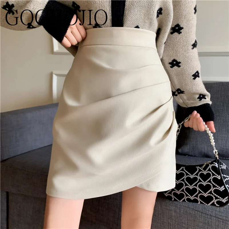 

New Design Multiple Colors Package Hip Skirts Irregular Hem A-LINE Micro Mini Skirt Sexy Slim Women Party Skirts High-waisted