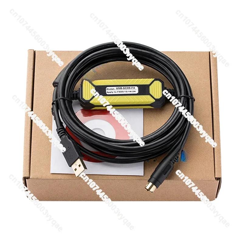 Applicable PLC data cable FX3U communication download FX2N/1N/3GA programming cable USB-SC09-FX