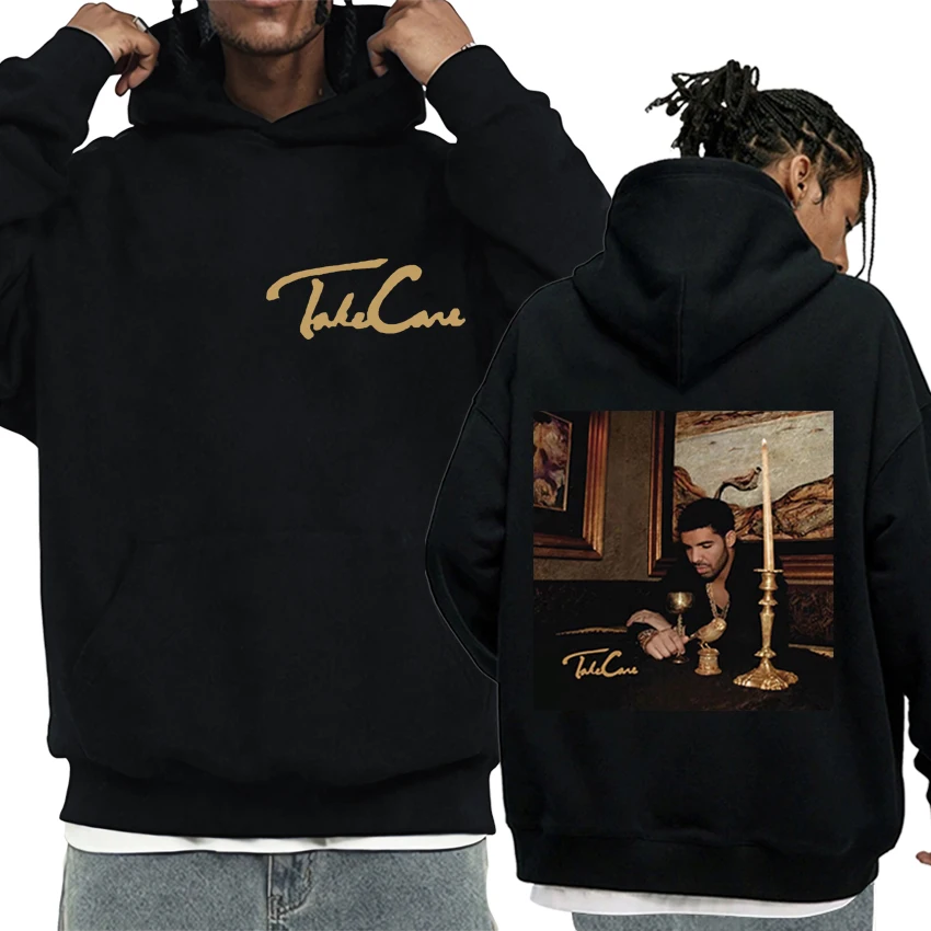 

Rapper Drake Take Care Album print Hoodie Men Women Hip Hop vintage Fleece Long sleeve streetwear Unisex Oversized Sweatshirt