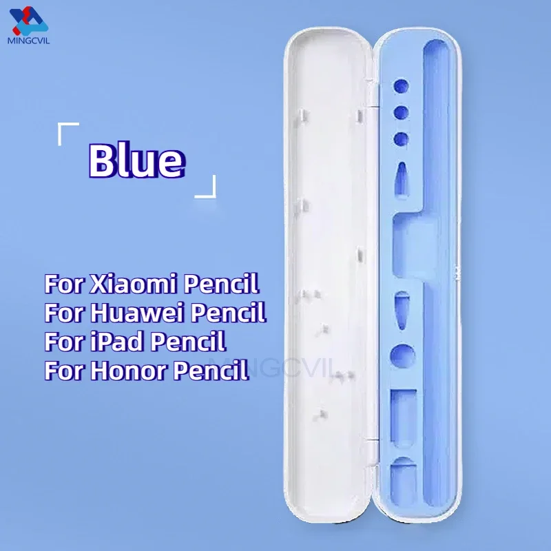 Universal Pencil Box For Apple Pencil 2 1 Cover for Xiaomi Pencil Stylus Case Pen Holder Protective Case for Huawei Stylus Box view 6
