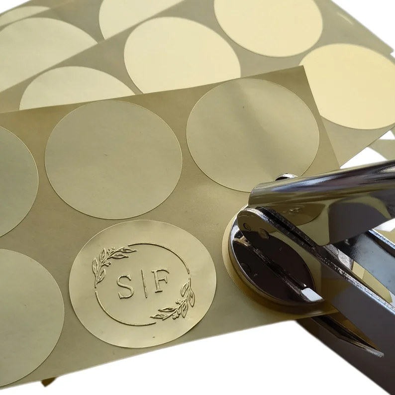 120pcs 50mm Gold Foil Embossed Stickers With Serrated Edge for Diplomas Awards Certification Graduation Notary Corporate Seals