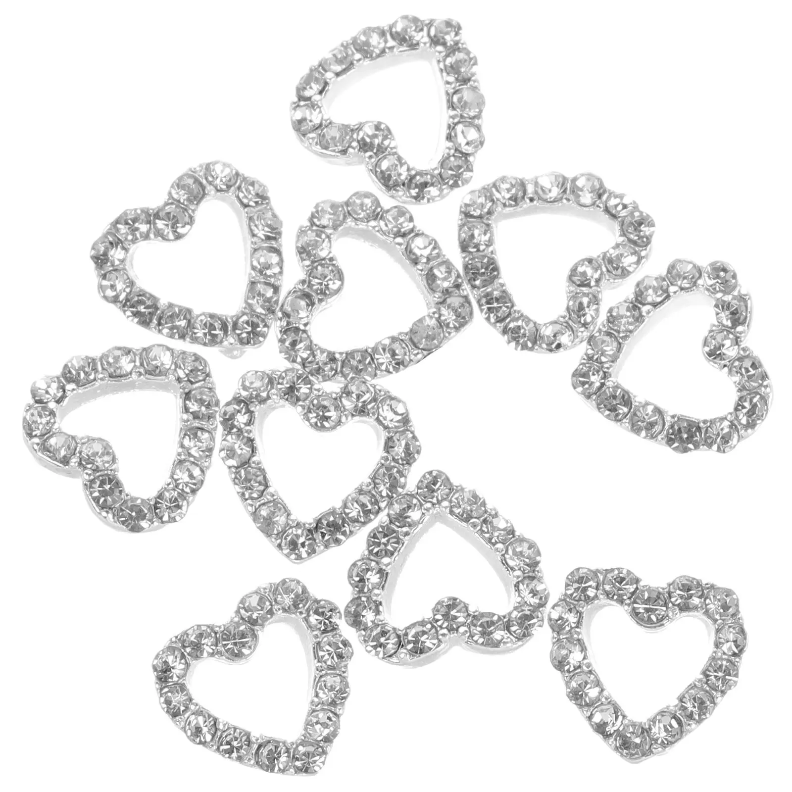 10Pcs Star Pendant Nail Charms Hollow Out Zinc Alloy Manicure Supplies Nail Decorations Rhinestones Manicure Rhinestones