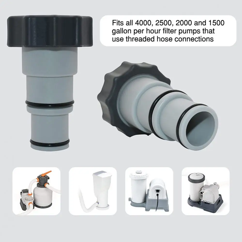 Pool Hose Adapter Replacement Threaded Swimming Pool Plunger Converter Clamp On Fittings Connection Upgrade Filter Pump Parts