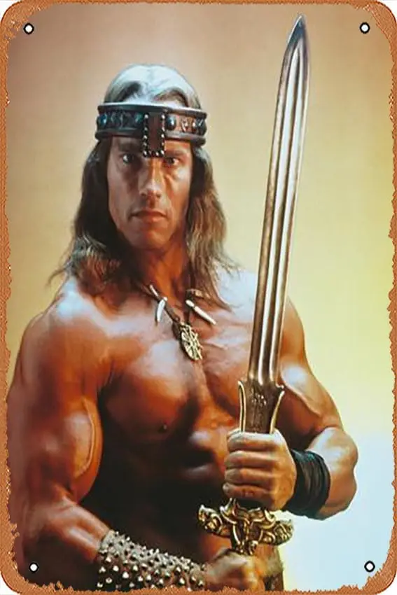 Metal Tin Sign  - Conan the Barbarian - Poster Metal Plaque Cafe, Bar, Home Wall Decor, liguihan02353