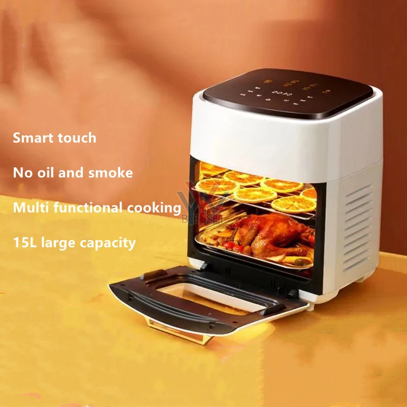 Large capacity air fryer, two in one oven, new 10L multi-function household intelligent visual fryer