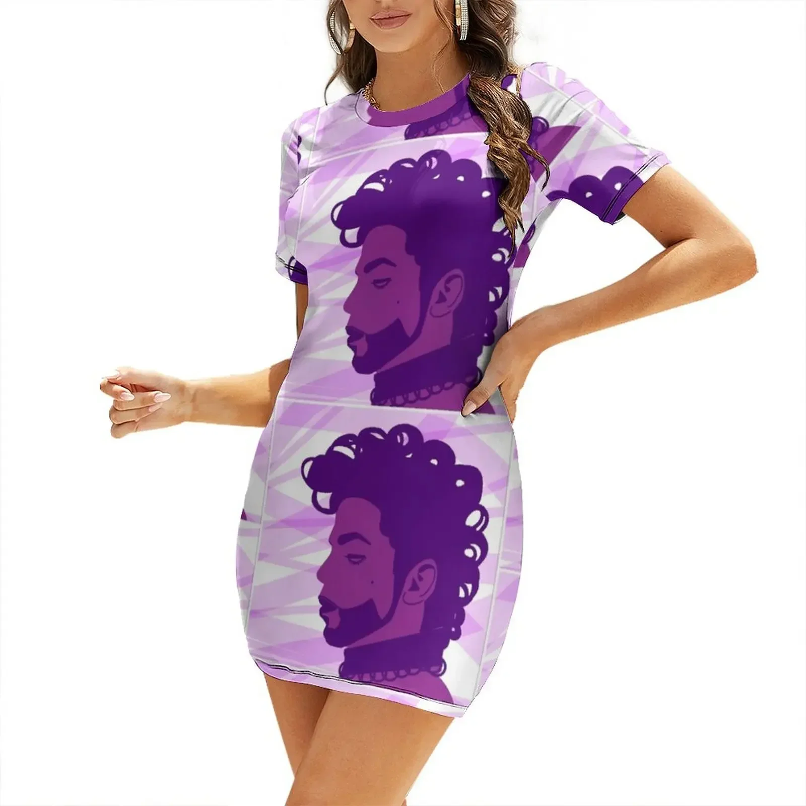

The Purple One Short-Sleeved Dress Casual dresses elegant evening dresses for women 2026 birthday dress