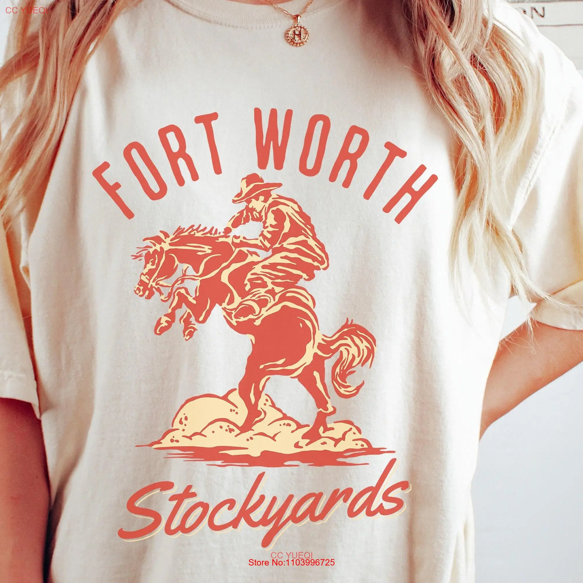 Футболка с длинным или коротким рукавом для группы Fort Worth Texas, комфортные цвета