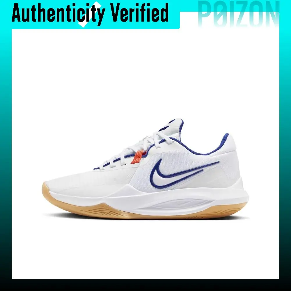 Nike Precision 6 Fabric Low top Basketball Shoes Men's White HV1796-141