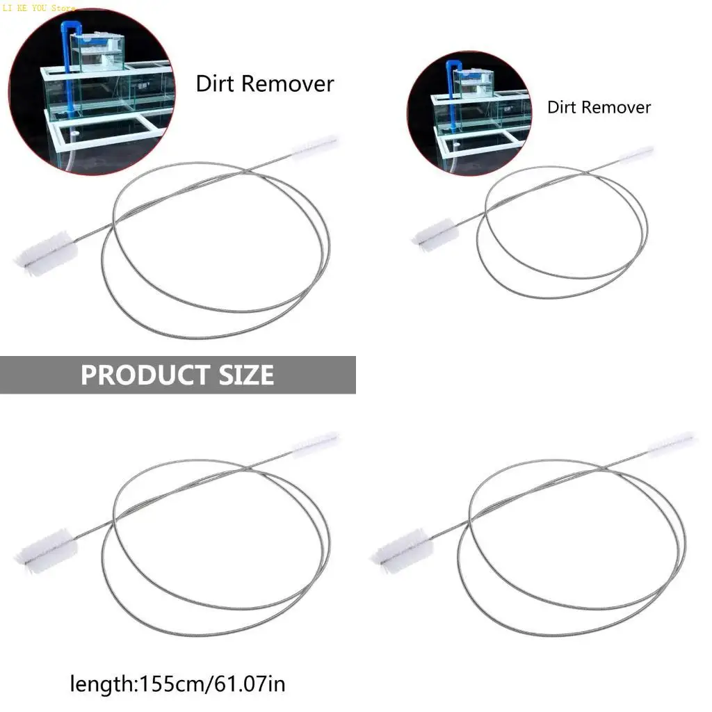 W3JE Aquarium Filter Brush Water Pipe Air Tube Hose Cleaning Brushes Double-Ended