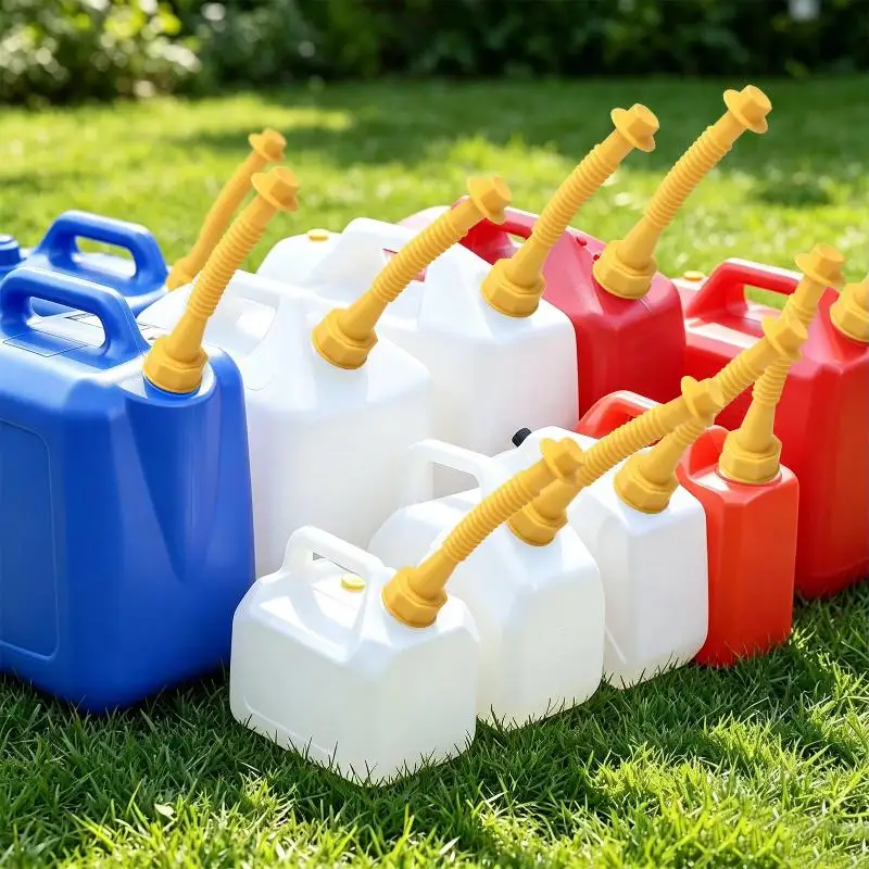 Gas Can Spout Replacement Kit Weather Resistant Leak-proof Nozzle 1/2 Set for Camping Boating Fuel Transfer