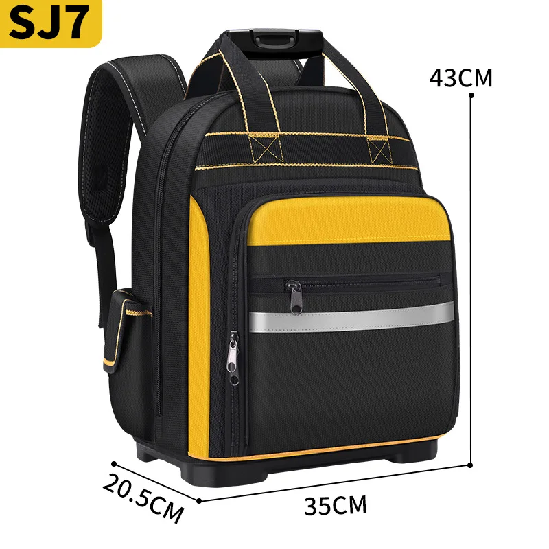 SJ7 Backpack Oxford Cloth Kit Thickened Wear-resistant Large Capacity Multi-Pocket Tool Backpack 35 * 20.5 * 43cm