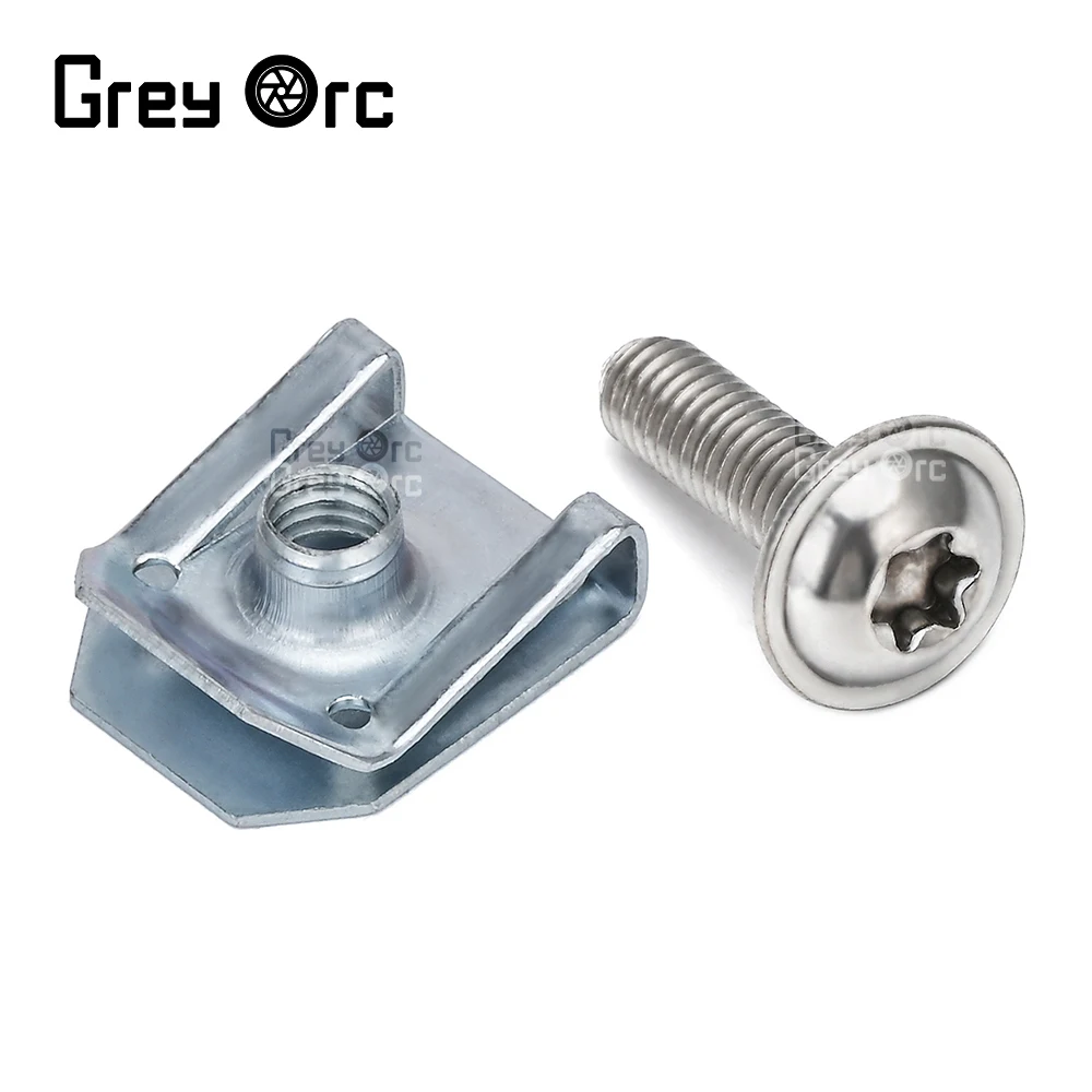 

5PCS Car Motorcycles For BMW Metal Screw Tapping Fastener U-Type Clip with Screw Anti-rust Protection Screw Buckle Iron Sheet