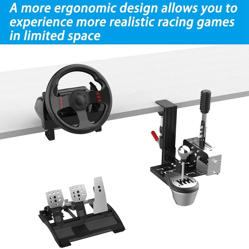 ●Universal Desk Mount for Racing Sim Shifter & Handbrake for G Driving Force Shifter, TH8A Shifter & TSS Handbrake-ABFB