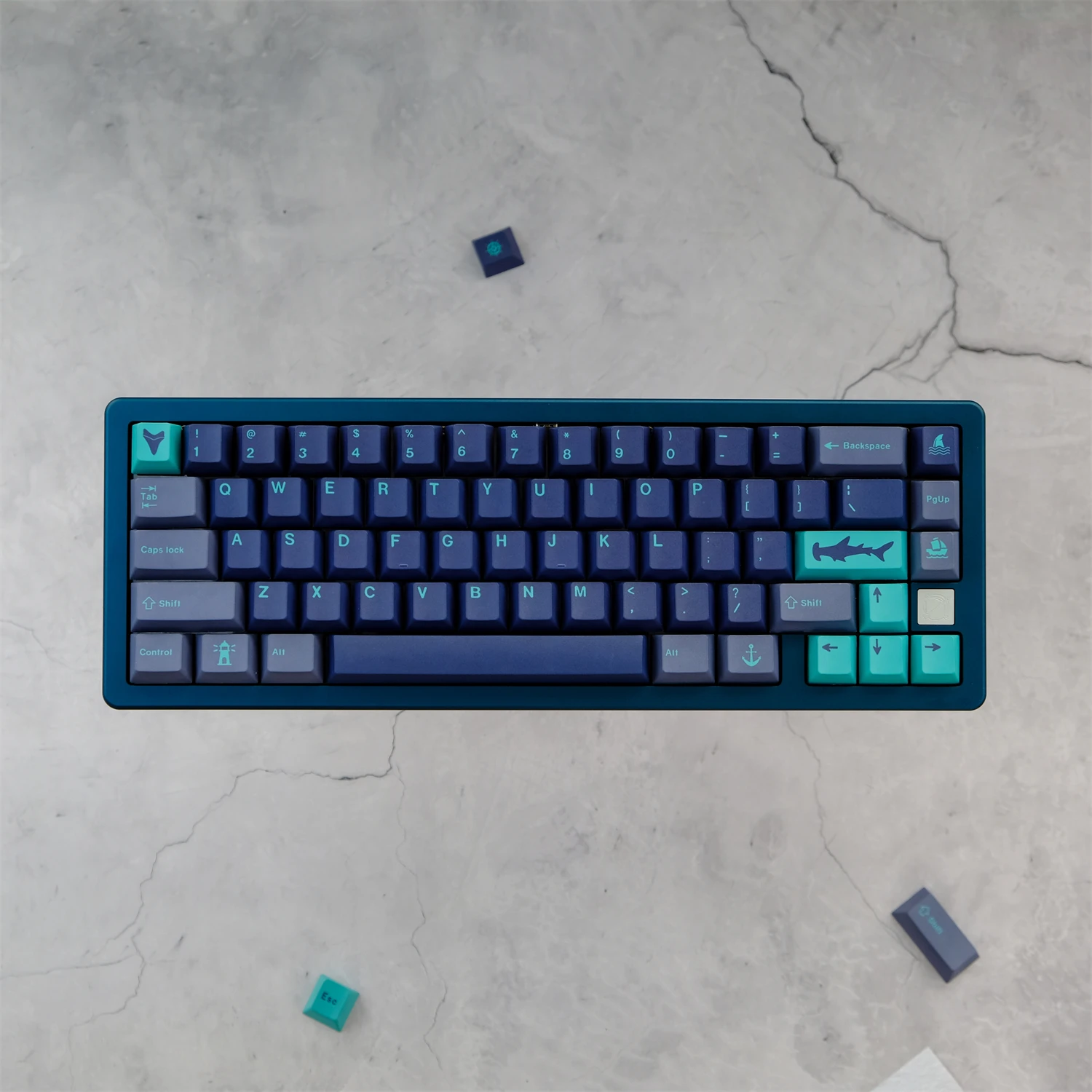 PBT GMK Hammerhead Keycaps Cherry Profile Dye Sublimation Keycap 129 Keys For MX Switch Mechanical Keyboard GK67 84 87 75 96 980