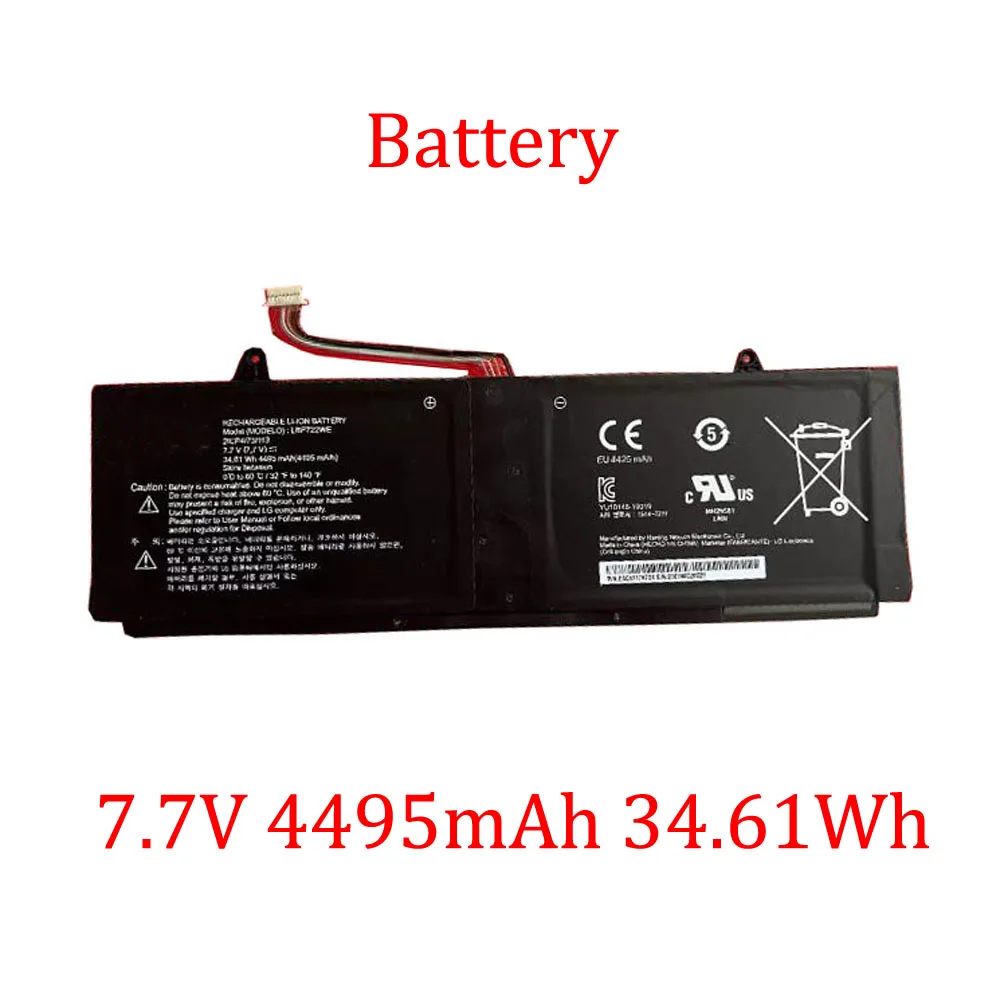 

Laptop Battery For LG 15U340 15UD340 11T54 EAC62178704 20505002007D 15UD340-LX3F LBP722WE 7.7V 4495mAh 34.61Wh Black New
