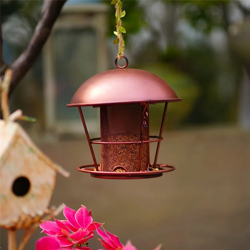 

A19F-Bird Feeder, Garden Outdoor Decoration Bird Feeders For Outdoors Hanging,Outdoor Metal Bird Feeder 2Pcs