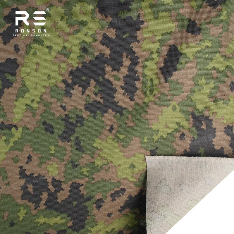 M05 Finnish woodland camouflage 1050D nylon cordura fabric Near-infrared with Waterproof and PU coated durable use for Tactical