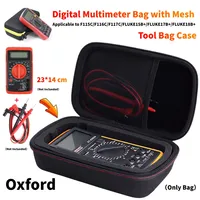 Digital Multimeter Bag with Mesh for Fluke F117C F17B F115C EVA Storage Case Waterproof Protective Box Convenient Multimeter Bag
