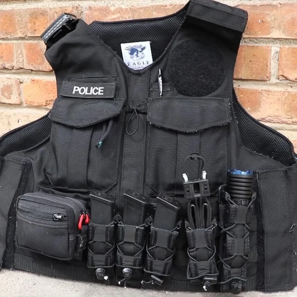 Custodia per caricatore a doppia/tripla impilabile per pistola da 9 mm Custodia per caricatore Molle Mag Holster Torcia da caccia EDC