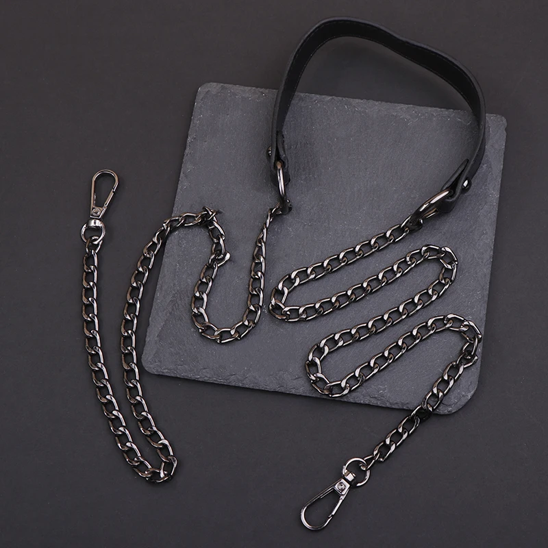 Cadena de Metal de repuesto para bolso, correas de cuero PU para manualidades, asas de hombro, accesorios, 120cm