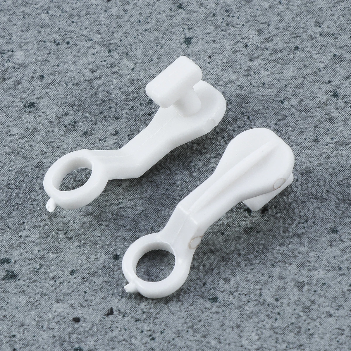 

100 Pcs Glider Rail Pulley Hook Curtain Track for Door Hooks Plastic White Gliders