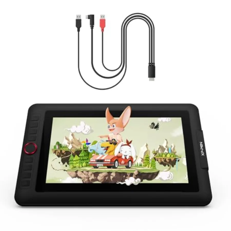 Artist12 Pro 11.6 Drawing Tablet with Screen Pen Display for digital art full-laminated glass surface black pressure-sensitive