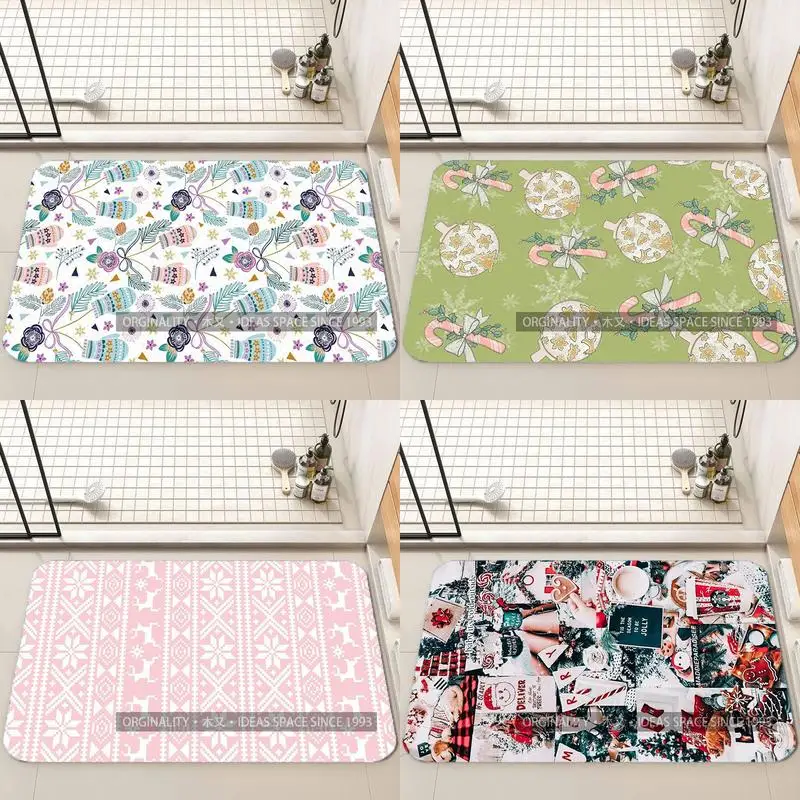 

Colorful Winter Pattern Mat Living Room Decoration Home Sofa Non-Slip Carpet Study Bedroom Tatami Children'S Soft Floor Mat