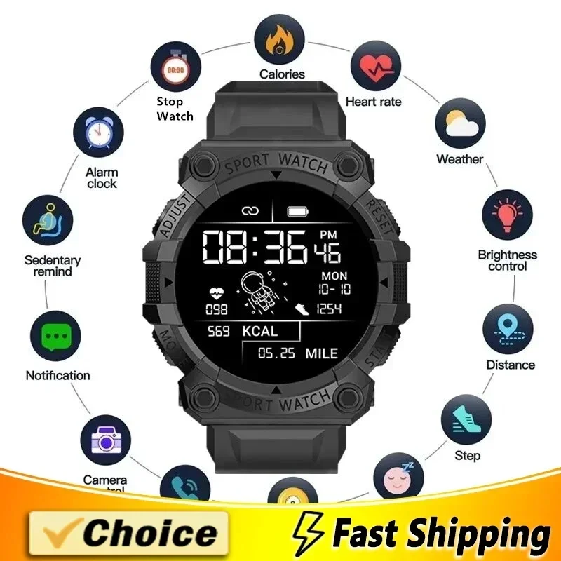 Bluetooth Connection Smart Watch, B33, Health, Heart Rate, Pedometer, Music, Weather, Outdoor Fitness Tracker, Sports Bracelet