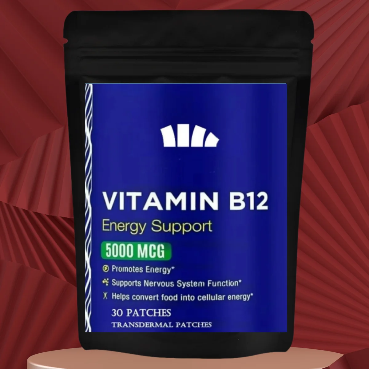 

30 пластырей, транспарительные пластыри с витамином B12 — дополнение для энергии, метаболизма и нервной системы, поддержки здоровья