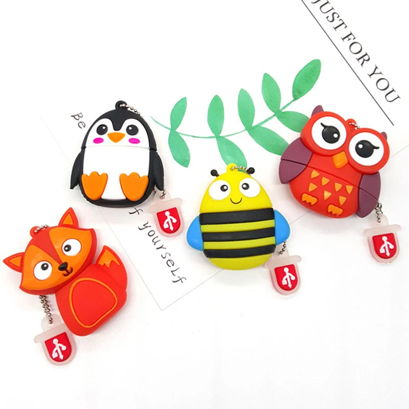 wholesale Animal Usb flash drive 4GB 8GB 16GB 32GB usb Stick pendrive 64GB 128gb memoria usb stick mejores regalos para niños