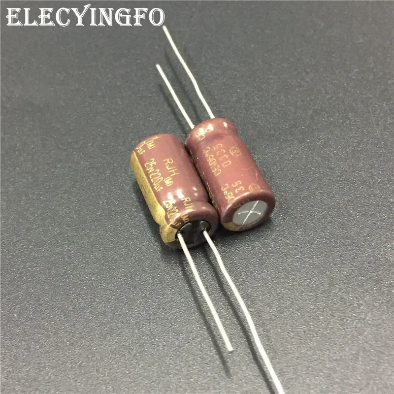 

10pcs 220uF 25V220uf ELNA RJH Series 8x16mm Extra Low Impedance 25V220uF Audio Capacitor