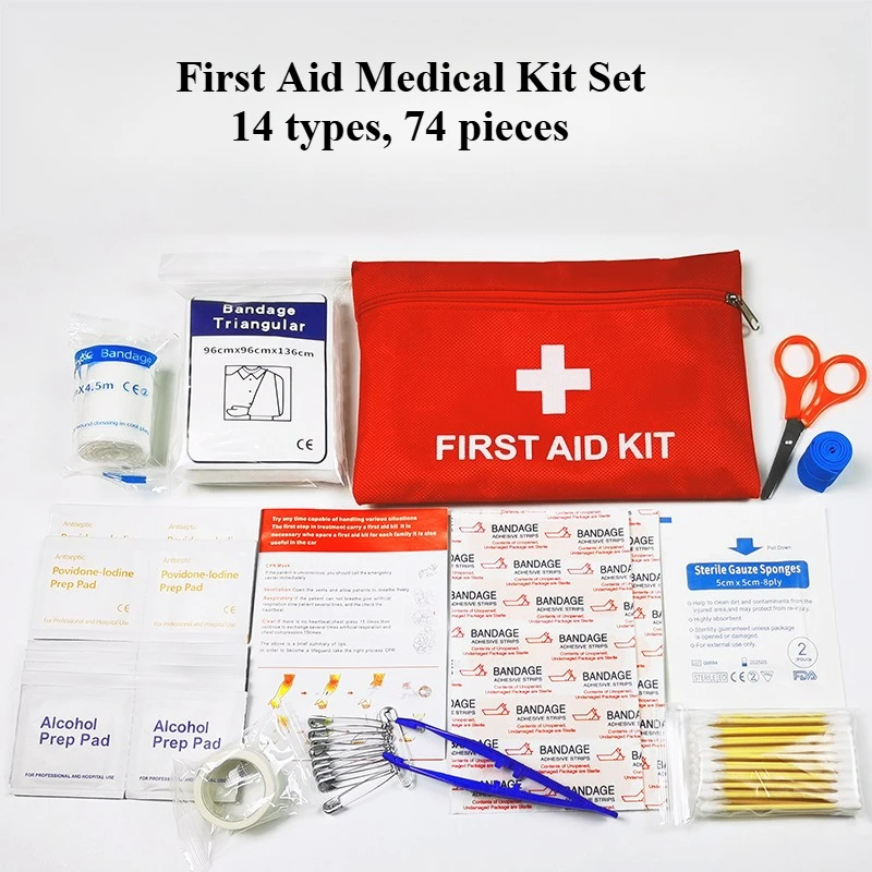 

Outdoor Camping and Climbing Vehicle-mounted First Aid Medical Kit Essential Tools for Outdoor Survival and Emergency Rescue